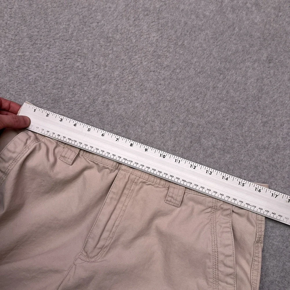 Columbia‎ Flex ROC Pants Men's 33x30 Beige Hiking Utility Heavyweight Cotton